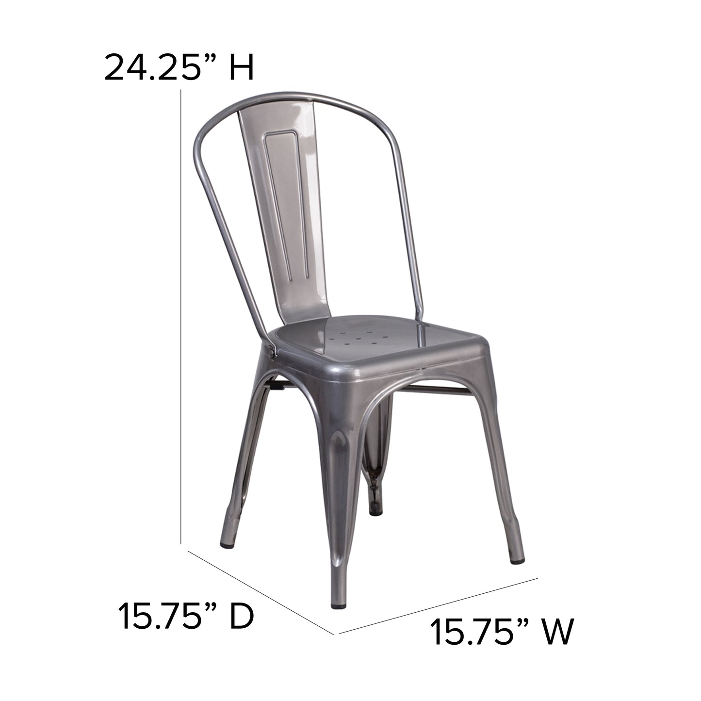 Clear Metal Indoor Chair XU-DG-TP001-GG