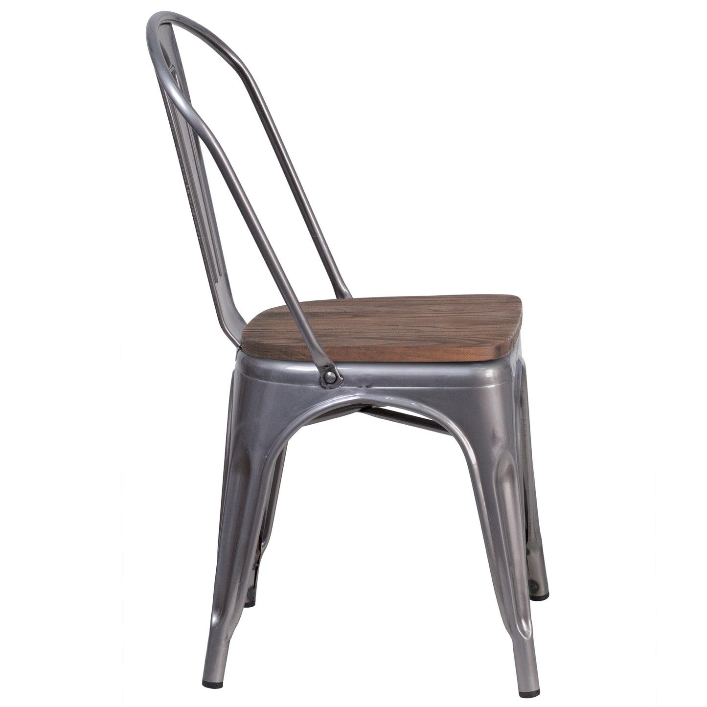 Clear Metal Stack Chair XU-DG-TP001-WD-GG