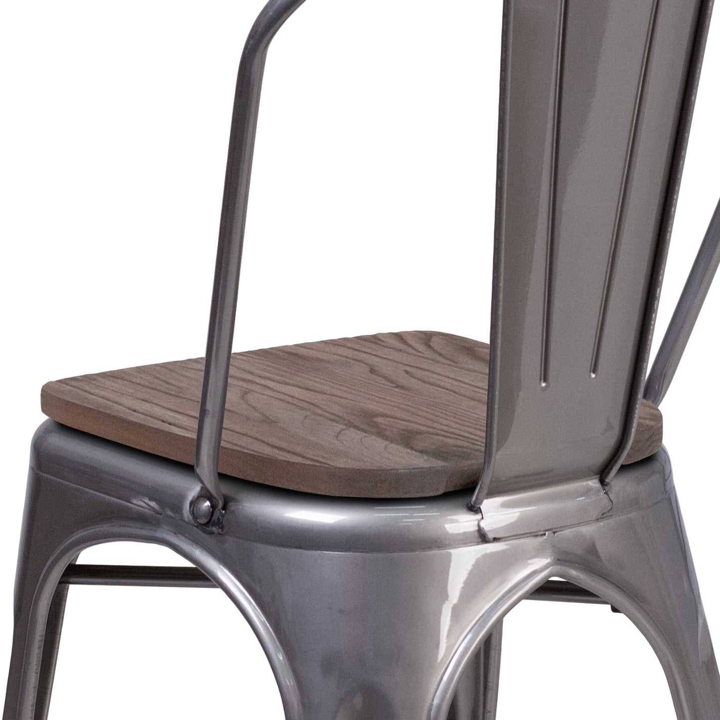 Clear Metal Stack Chair XU-DG-TP001-WD-GG