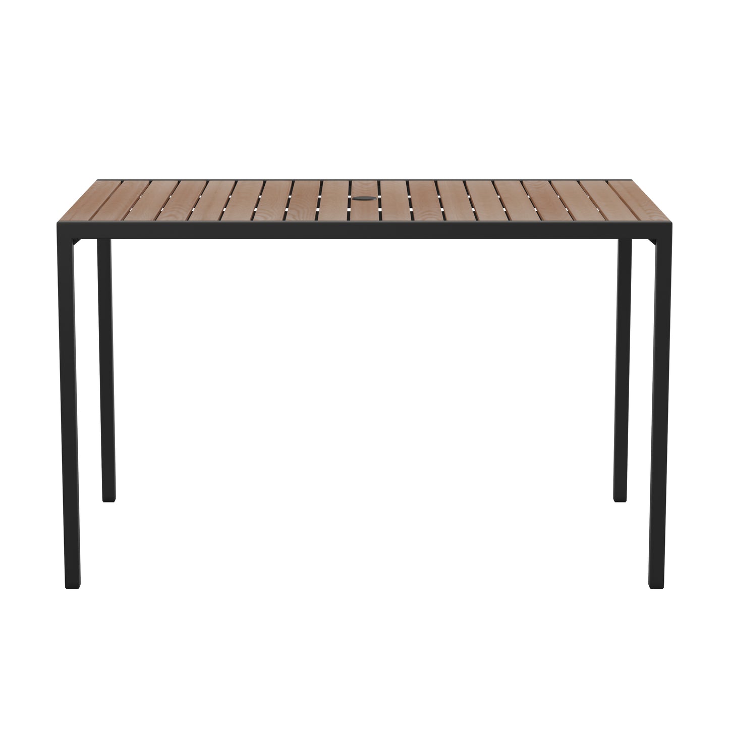 30"x 48" Faux Teak Patio Table XU-DG-UH3048-GG