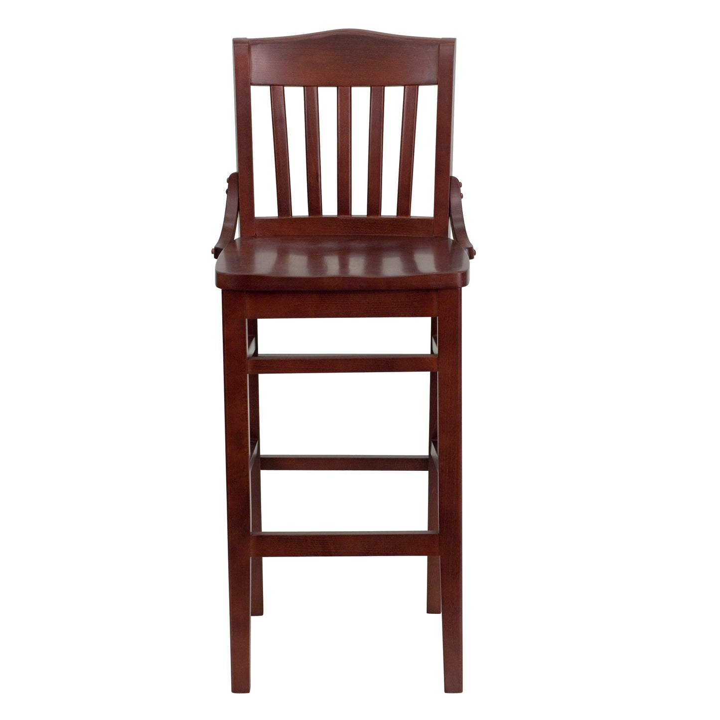 Mahogany Wood Stool XU-DG-W0006BAR-MAH-GG