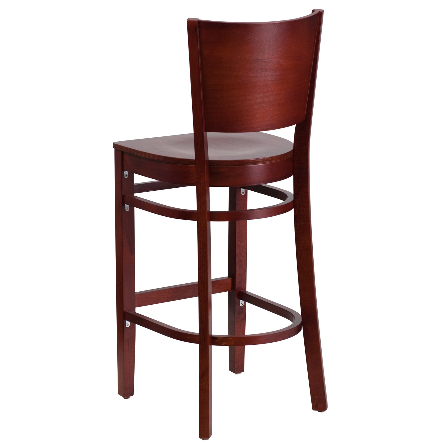 Mahogany Wood Stool XU-DG-W0094BAR-MAH-MAH-GG