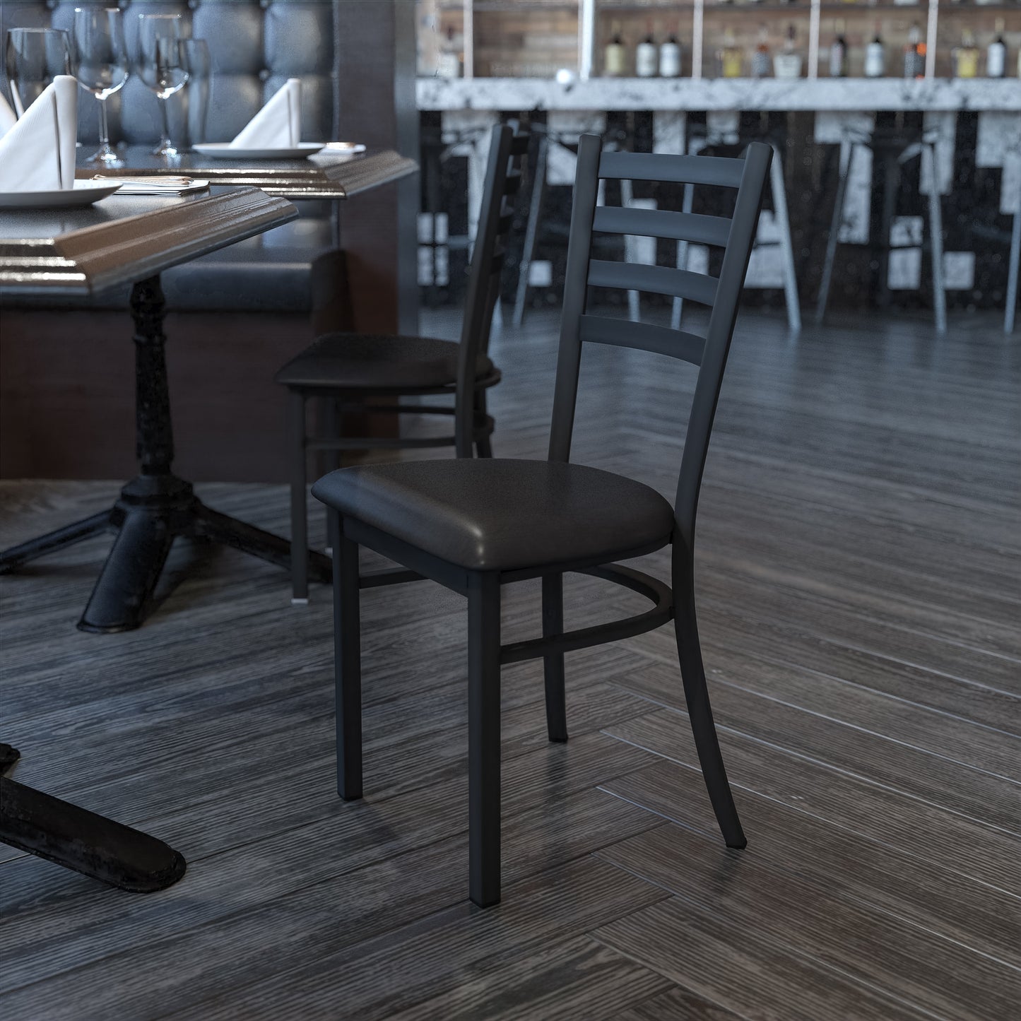 Metal Dining Chair for High Traffic Businesses