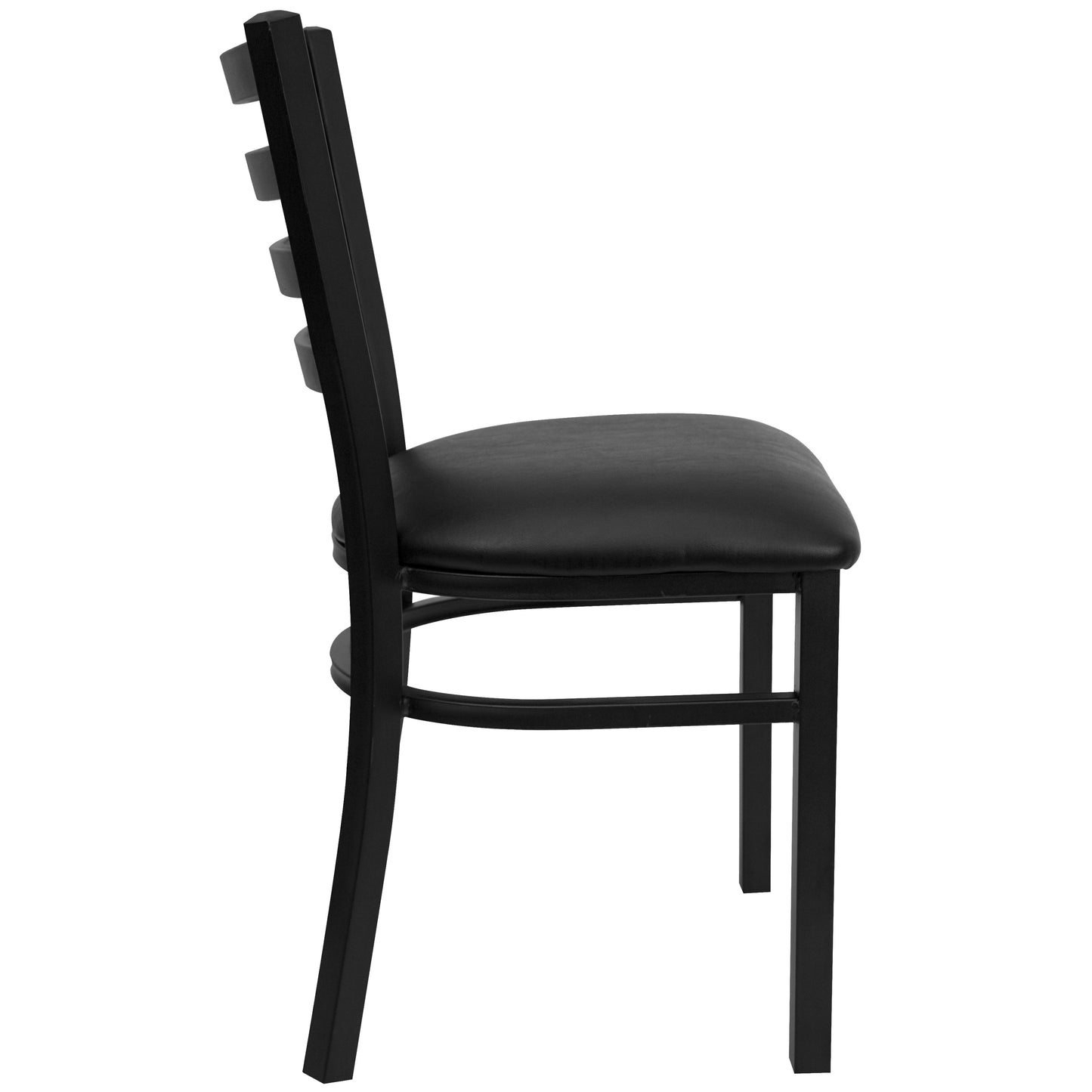 Black Ladder Chair-Black Seat XU-DG694BLAD-BLKV-GG