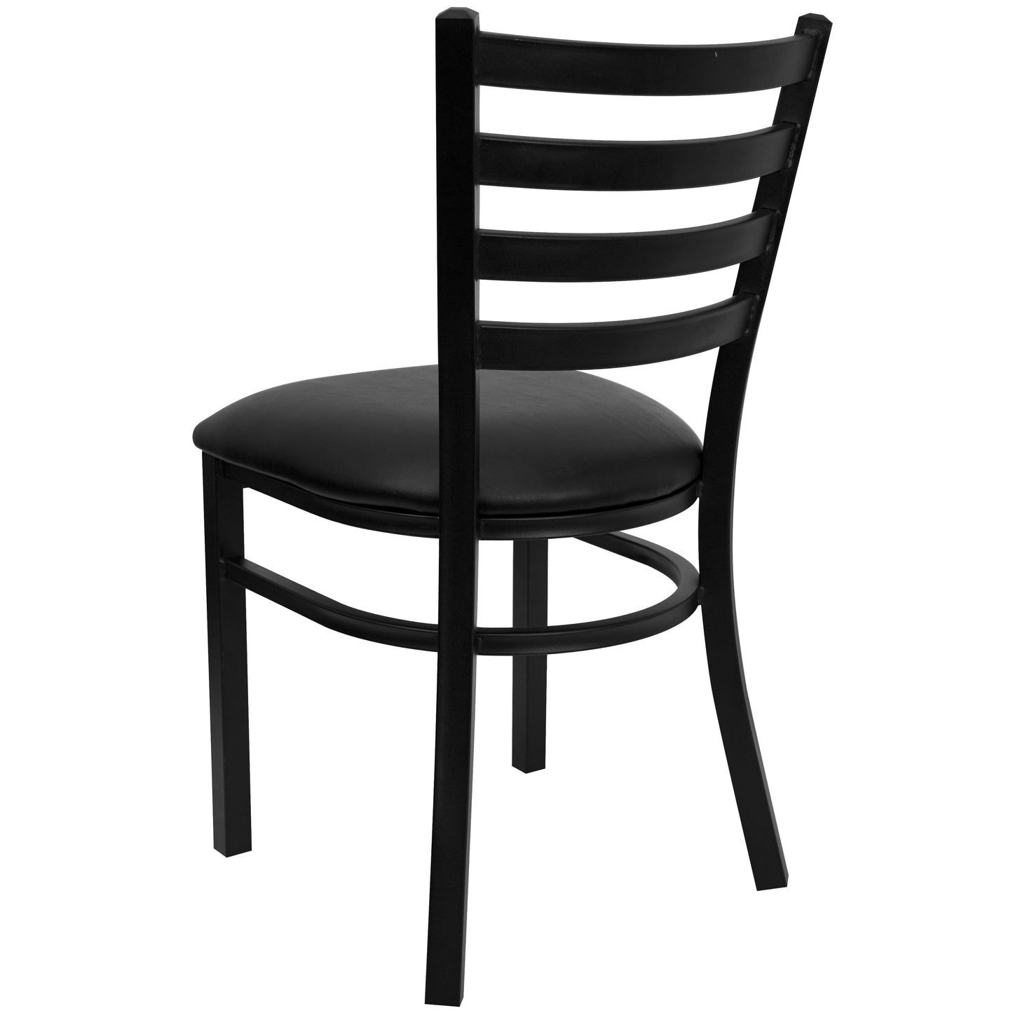 Black Ladder Chair-Black Seat XU-DG694BLAD-BLKV-GG