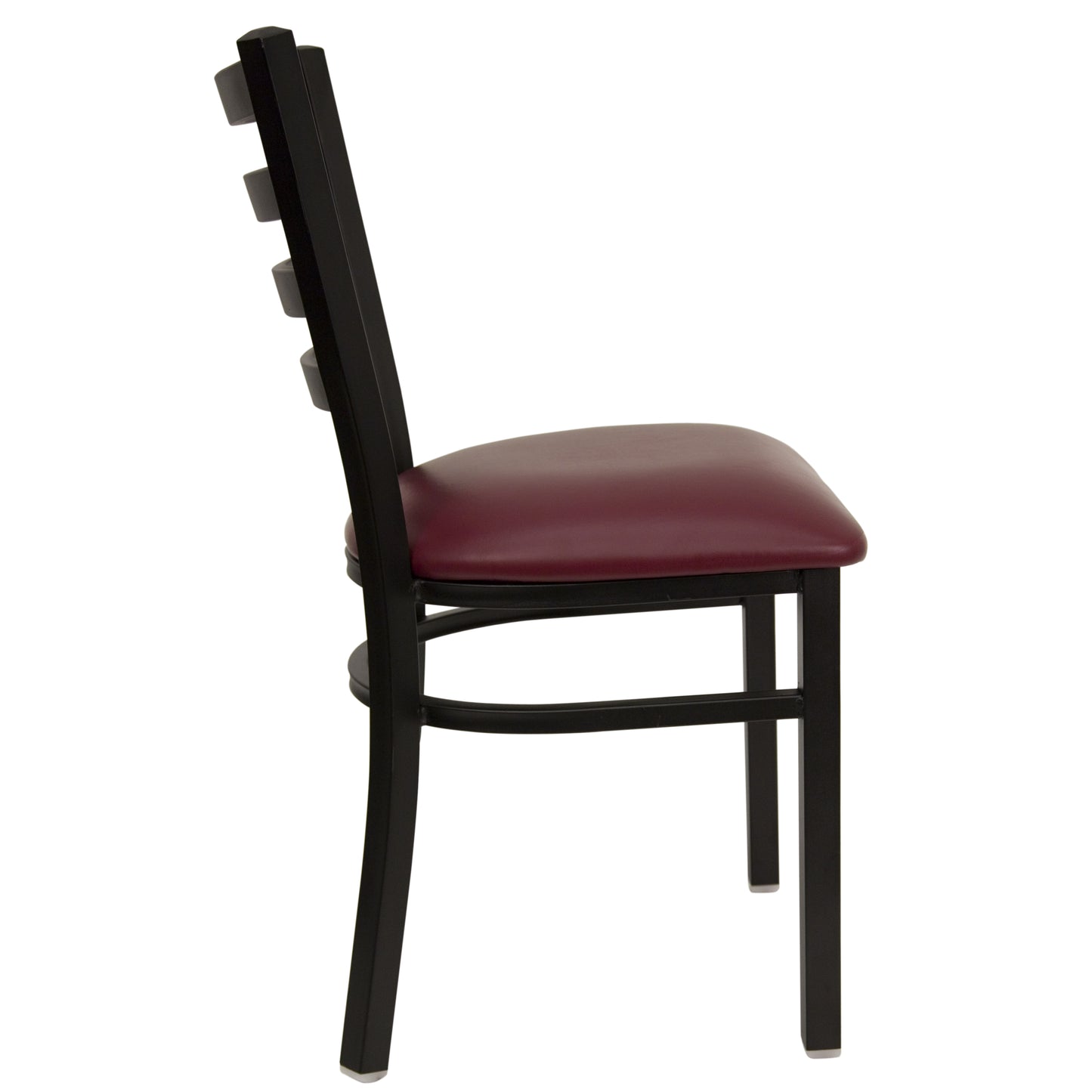 Black Ladder Chair-Burg Seat XU-DG694BLAD-BURV-GG