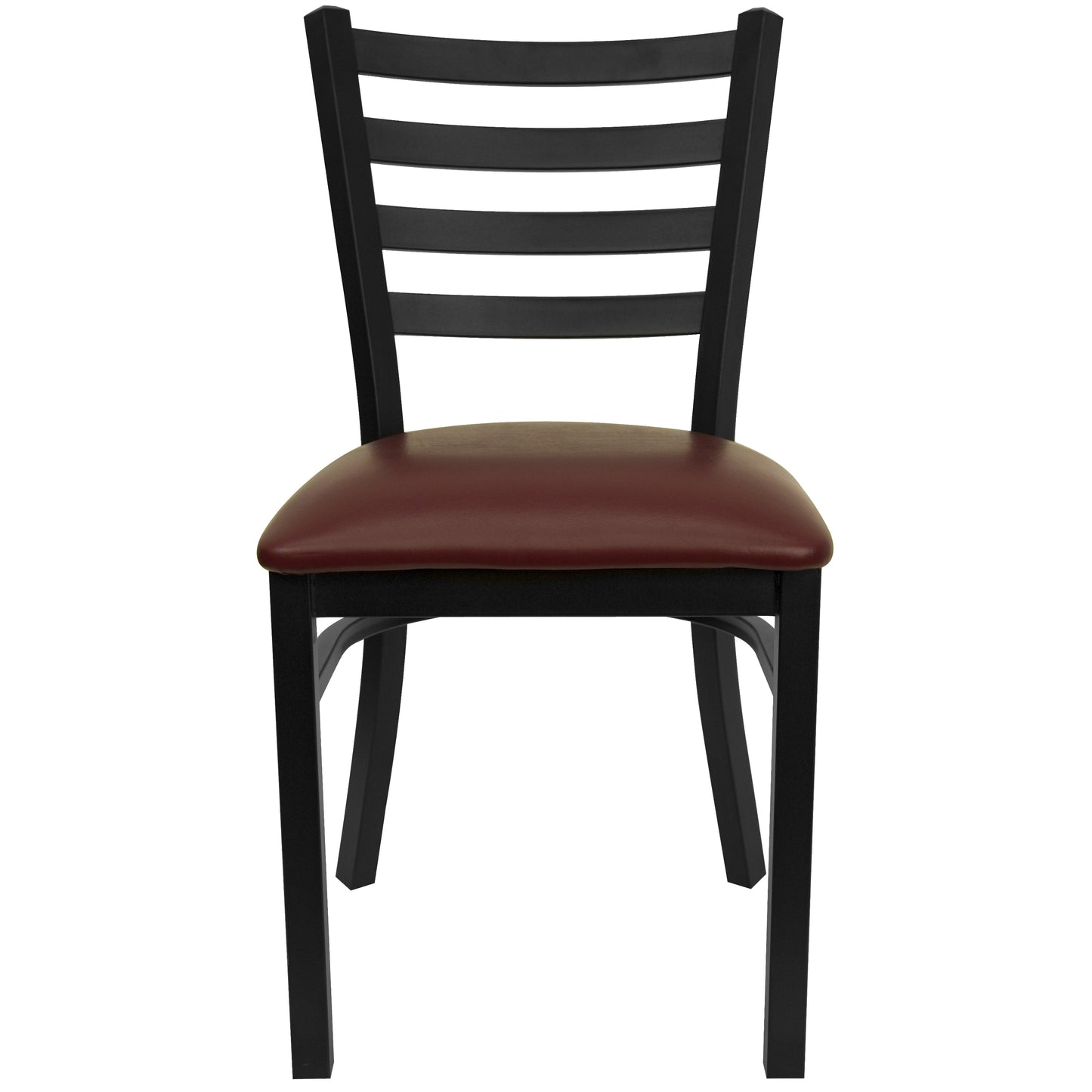 Black Ladder Chair-Burg Seat XU-DG694BLAD-BURV-GG