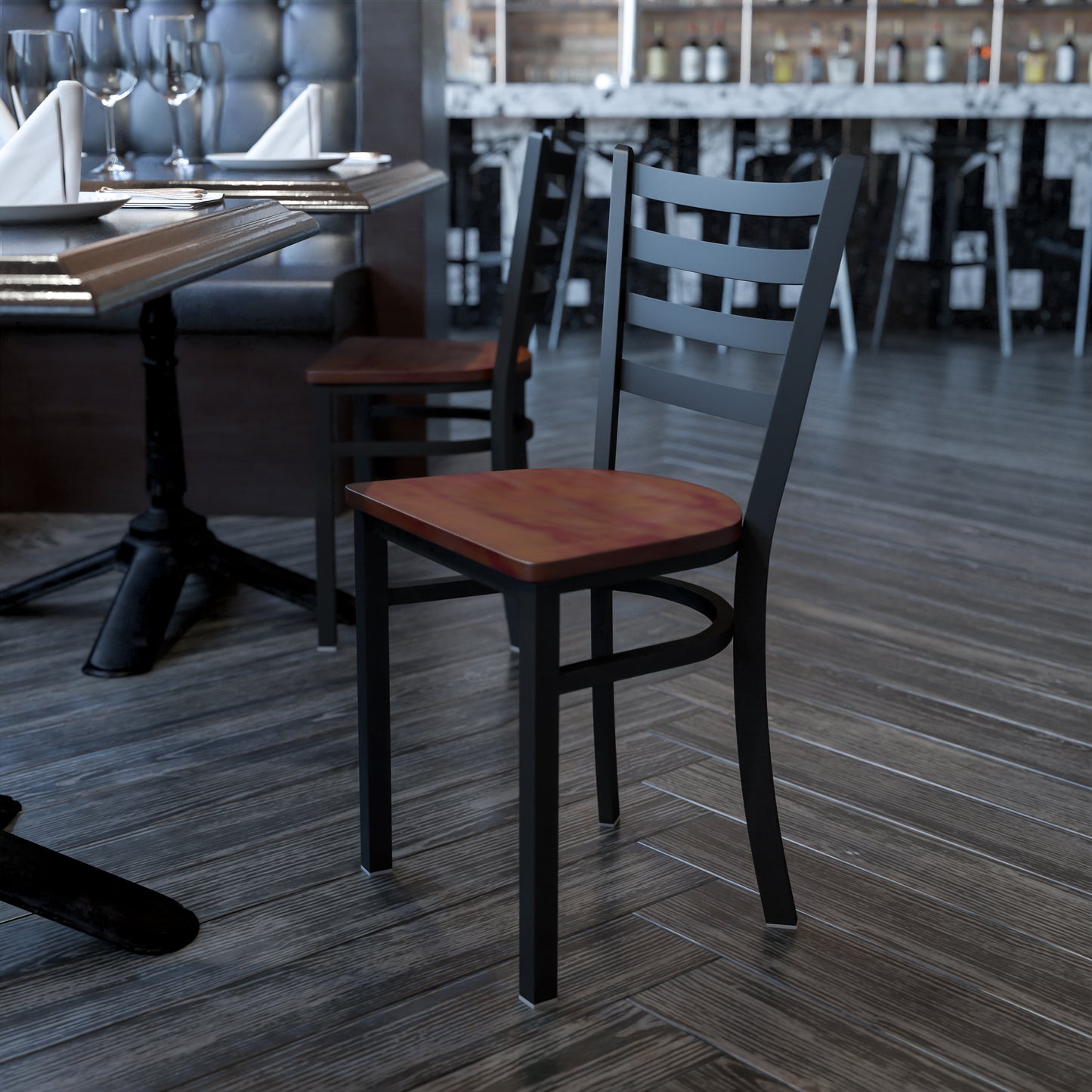 Metal Dining Chair for High Traffic Businesses