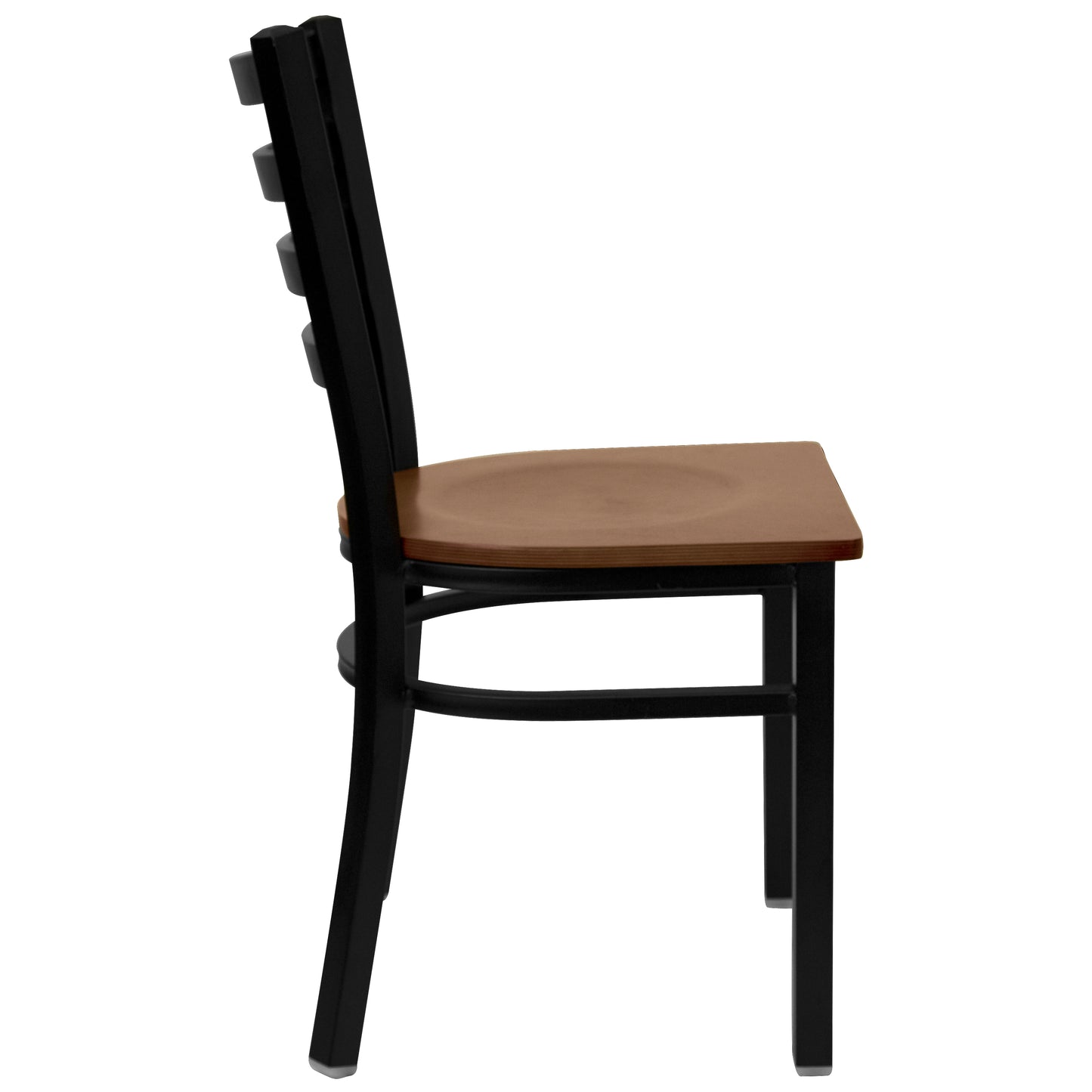 Black Ladder Chair-Cherry Seat XU-DG694BLAD-CHYW-GG