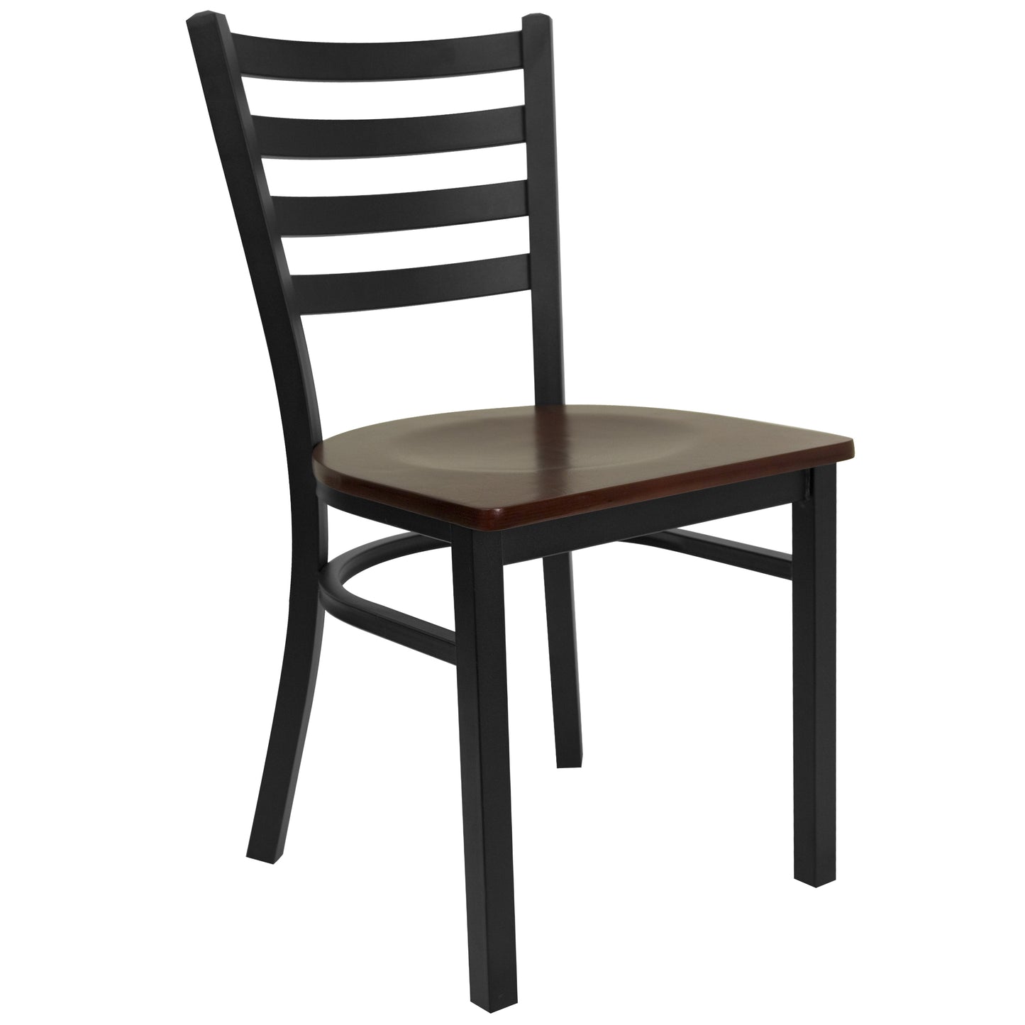 Black Ladder Chair-Mah Seat XU-DG694BLAD-MAHW-GG