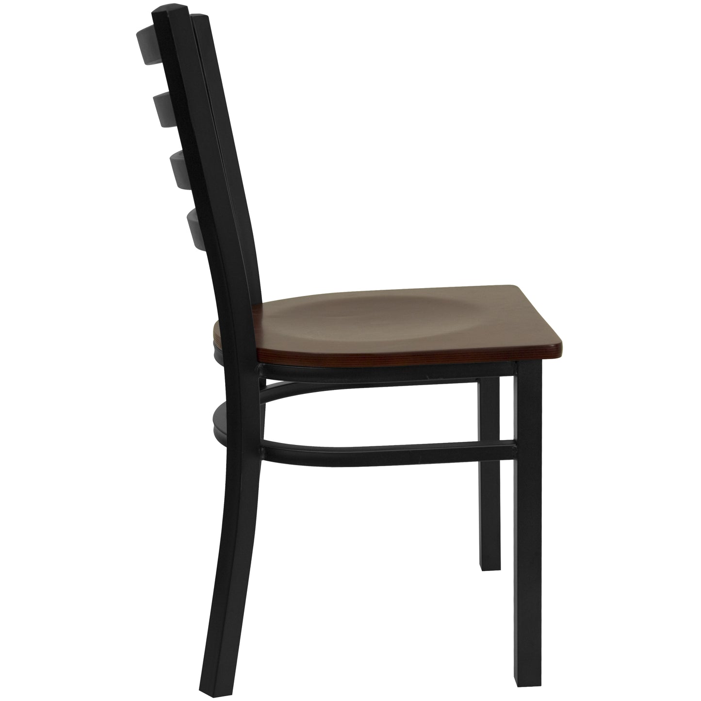 Black Ladder Chair-Mah Seat XU-DG694BLAD-MAHW-GG