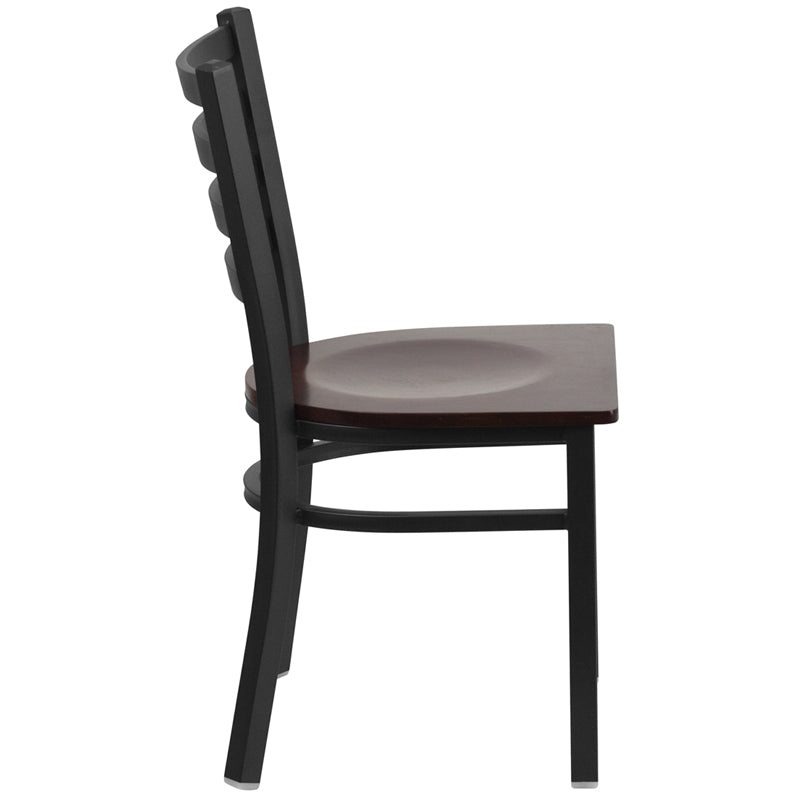 Black Ladder Chair-Wal Seat XU-DG694BLAD-WALW-GG