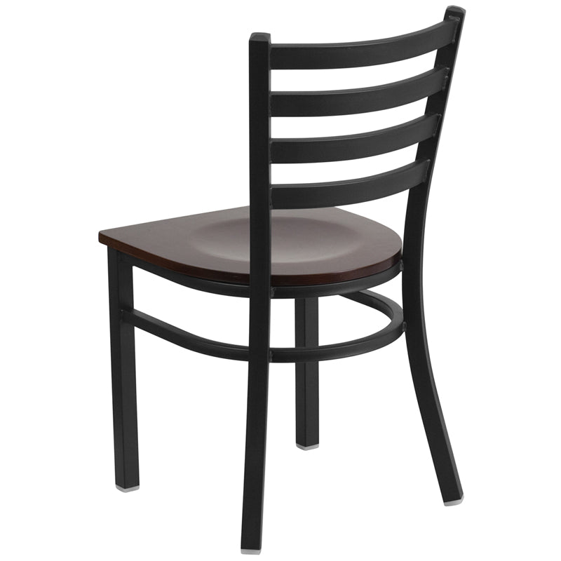 Black Ladder Chair-Wal Seat XU-DG694BLAD-WALW-GG