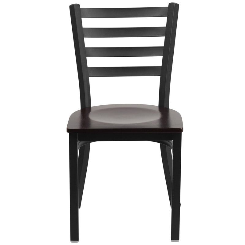 Black Ladder Chair-Wal Seat XU-DG694BLAD-WALW-GG