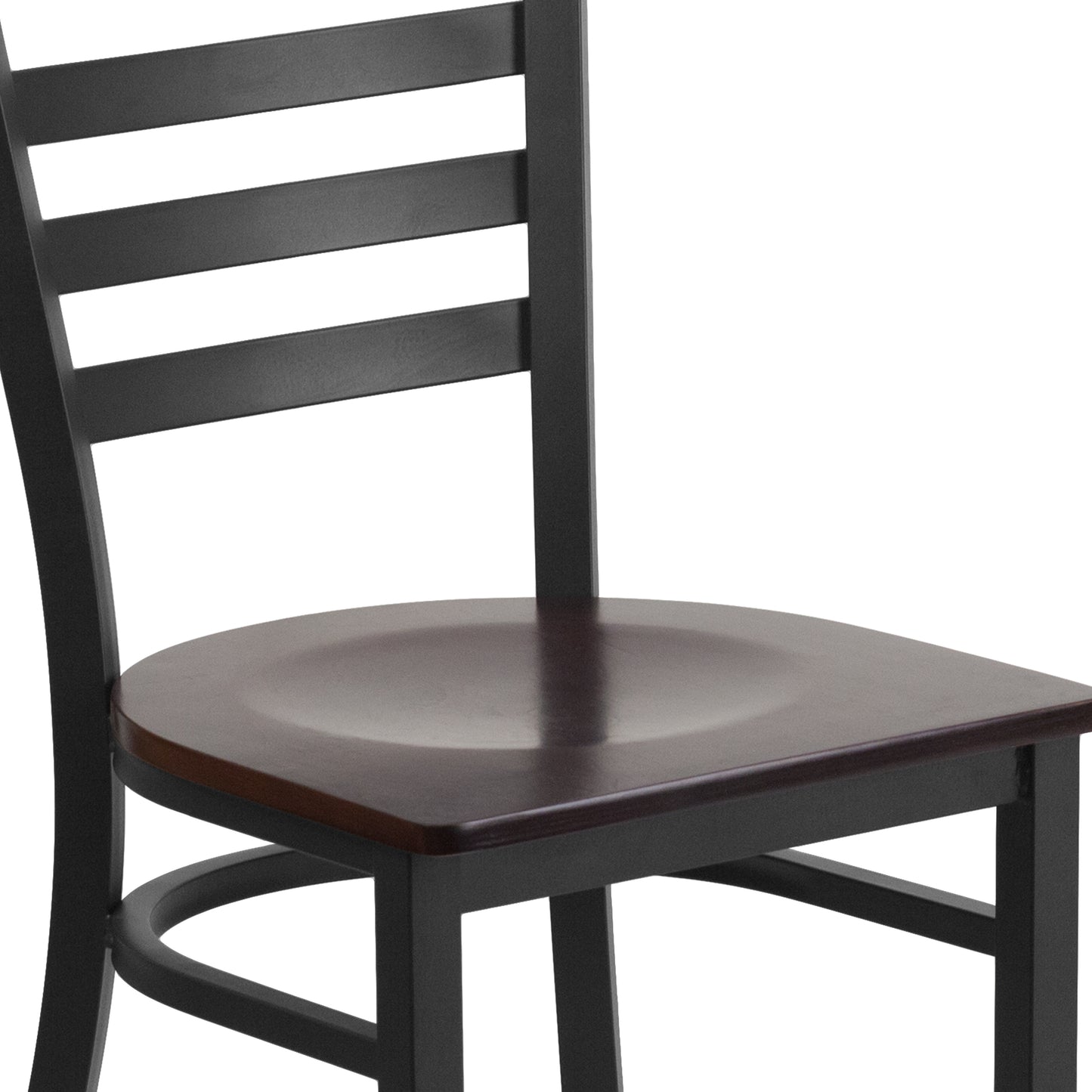 Black Ladder Chair-Wal Seat XU-DG694BLAD-WALW-GG