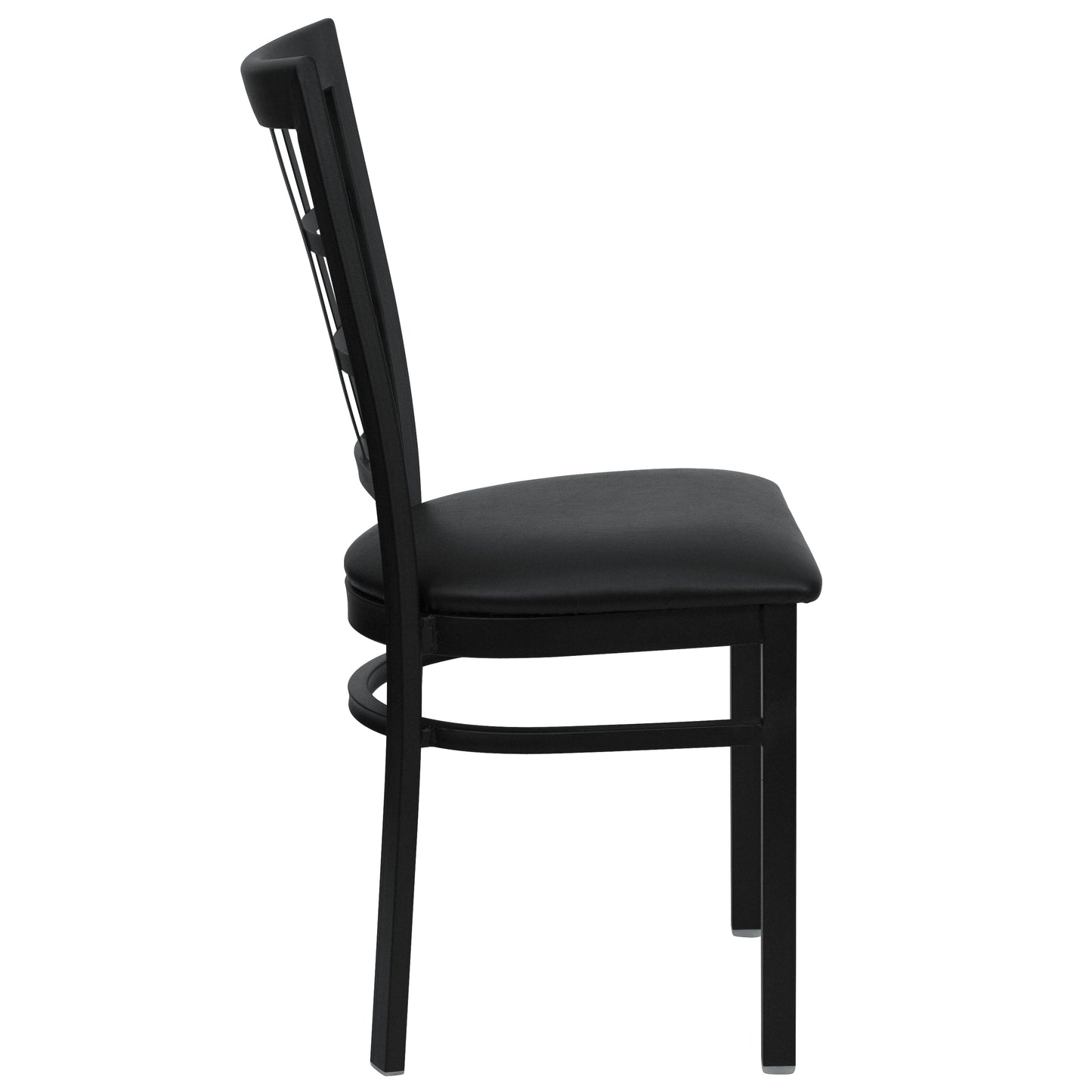 Black Window Chair-Black Seat XU-DG6Q3BWIN-BLKV-GG