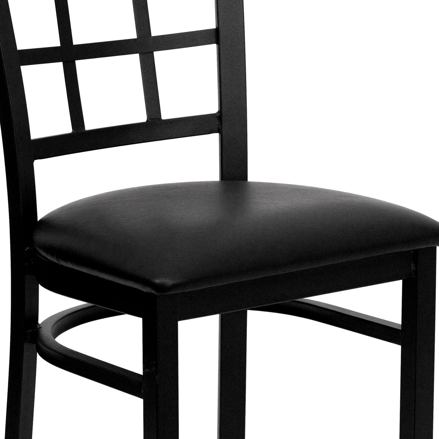 Black Window Chair-Black Seat XU-DG6Q3BWIN-BLKV-GG