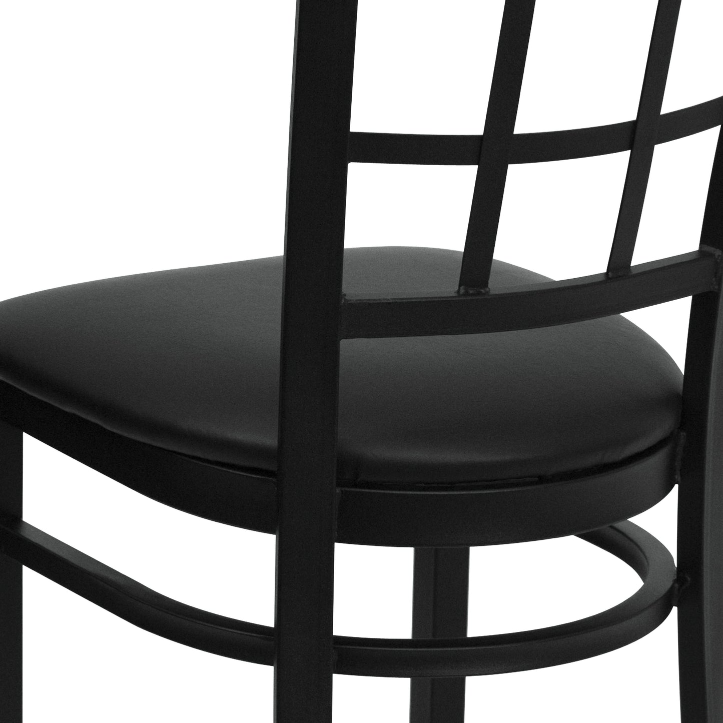 Black Window Chair-Black Seat XU-DG6Q3BWIN-BLKV-GG