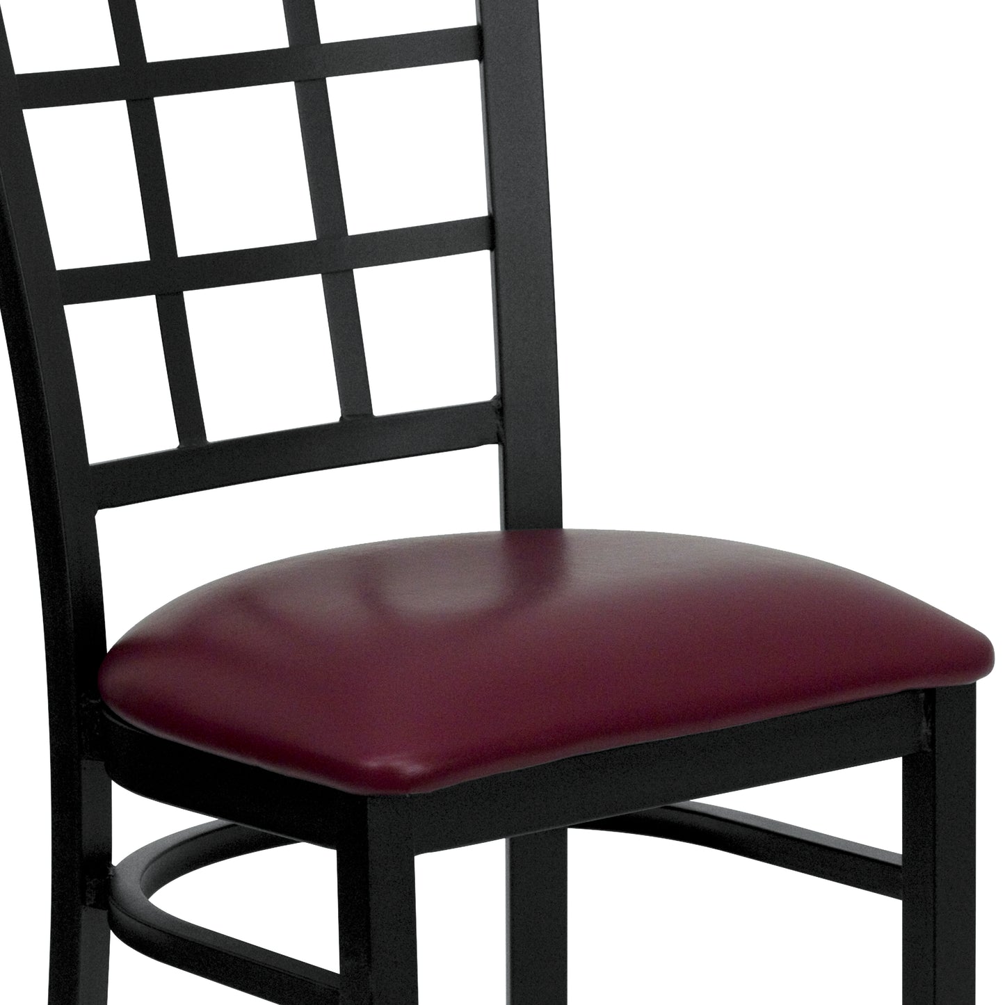 Black Window Chair-Burg Seat XU-DG6Q3BWIN-BURV-GG