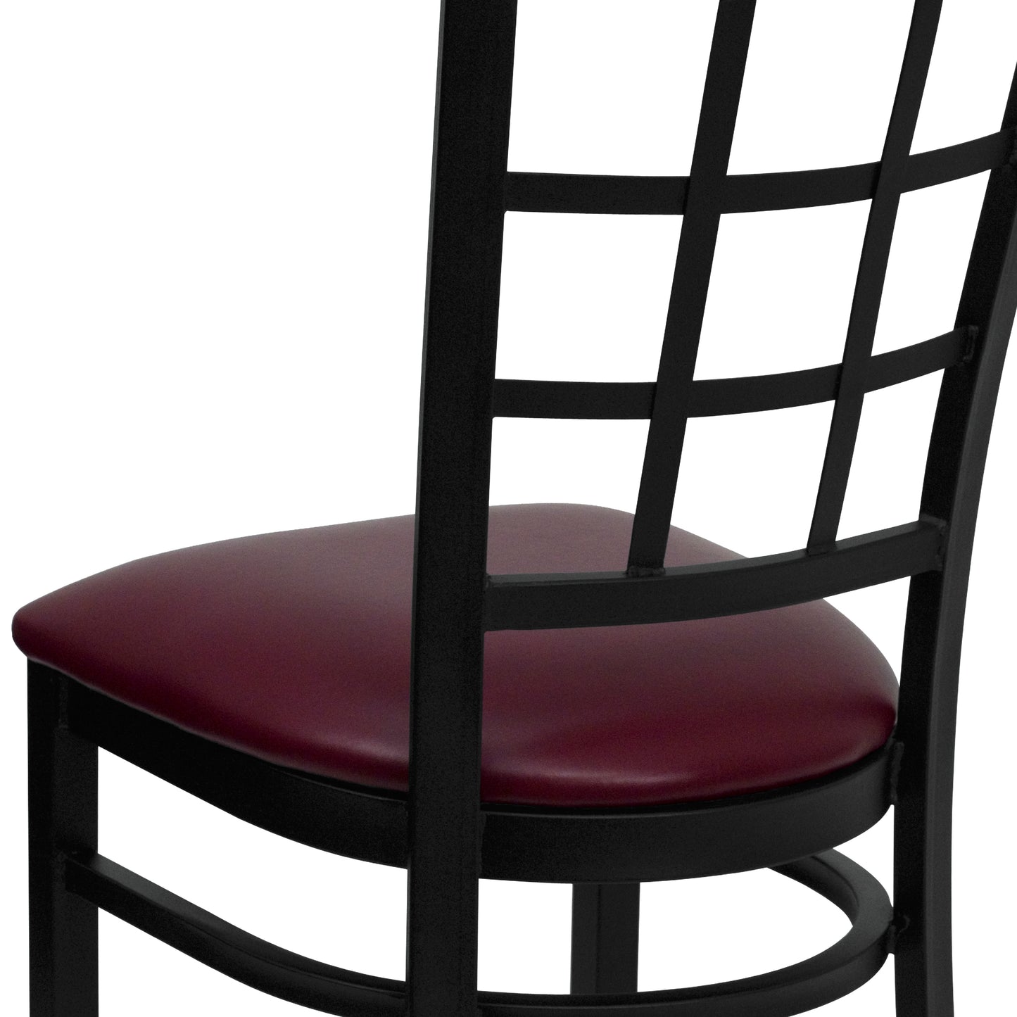 Black Window Chair-Burg Seat XU-DG6Q3BWIN-BURV-GG