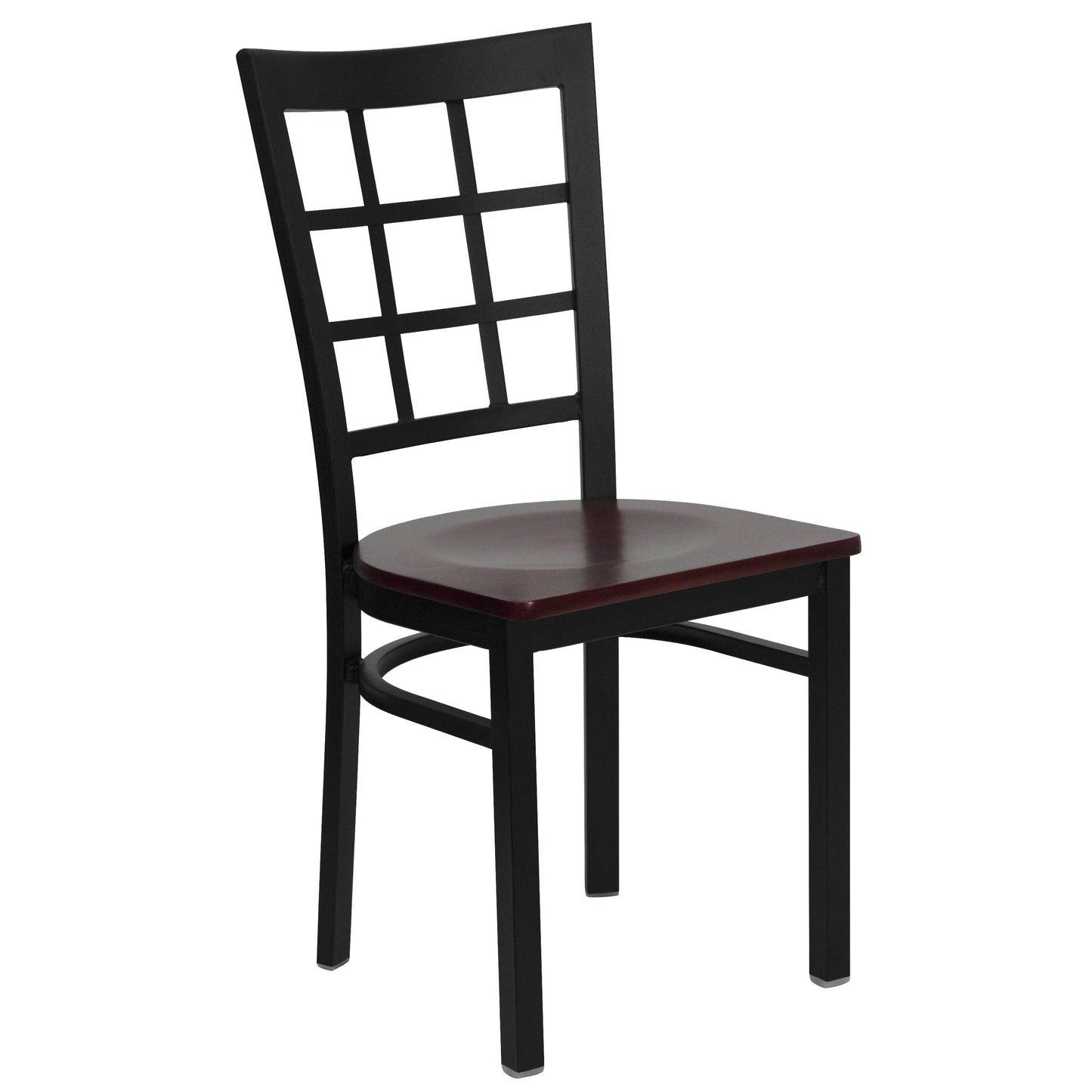 Black Window Chair-Mah Seat XU-DG6Q3BWIN-MAHW-GG