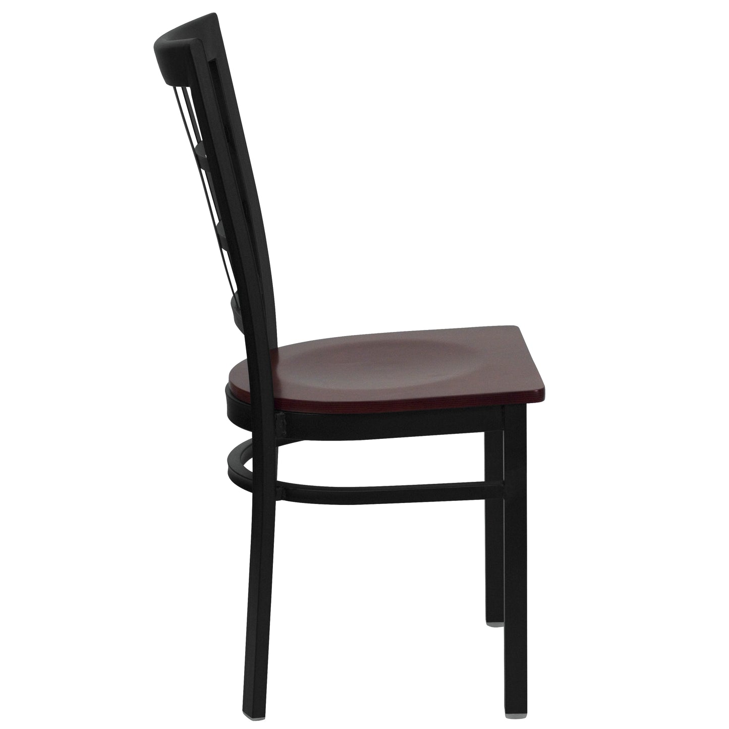 Black Window Chair-Mah Seat XU-DG6Q3BWIN-MAHW-GG