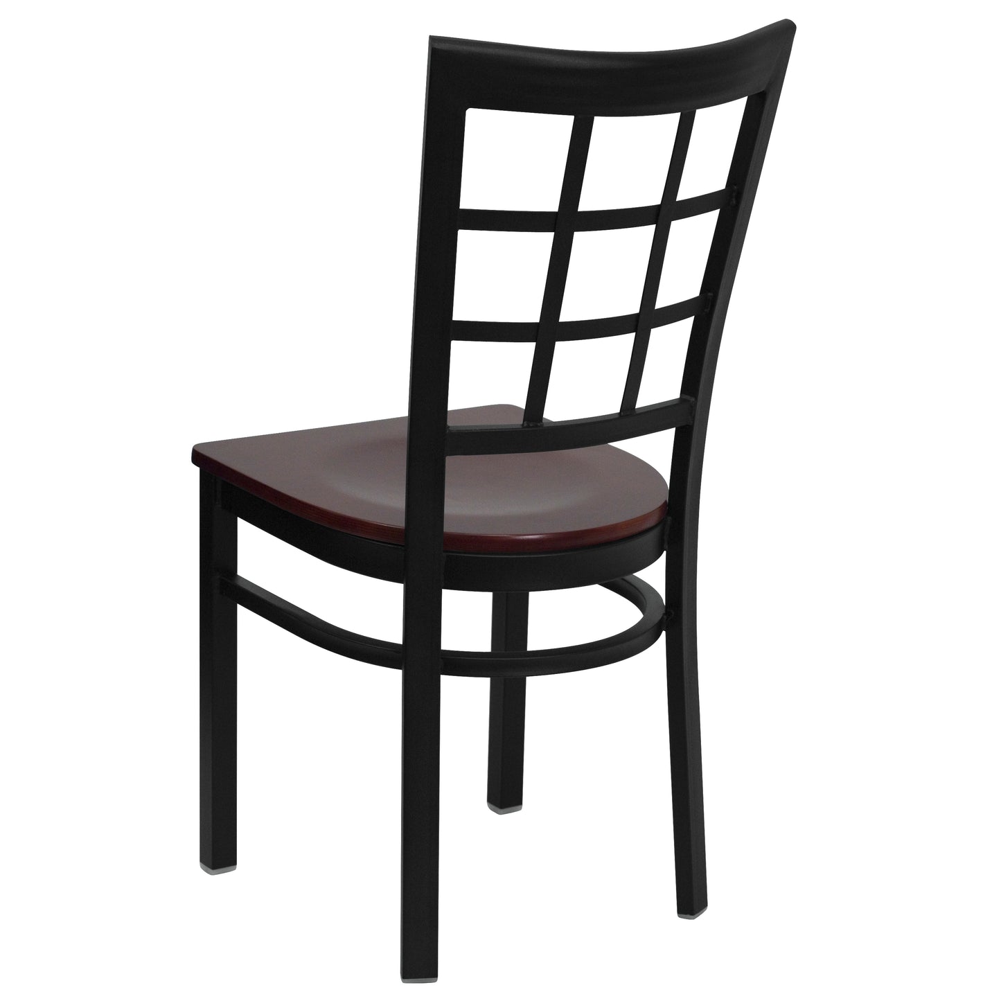 Black Window Chair-Mah Seat XU-DG6Q3BWIN-MAHW-GG