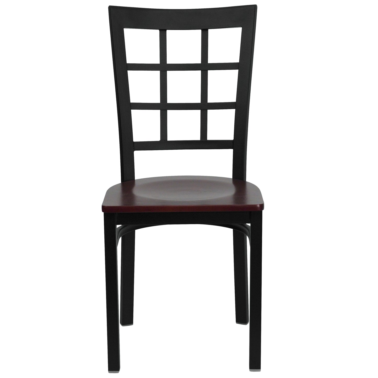 Black Window Chair-Mah Seat XU-DG6Q3BWIN-MAHW-GG