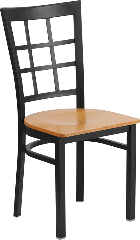 Black Window Chair-Nat Seat XU-DG6Q3BWIN-NATW-GG