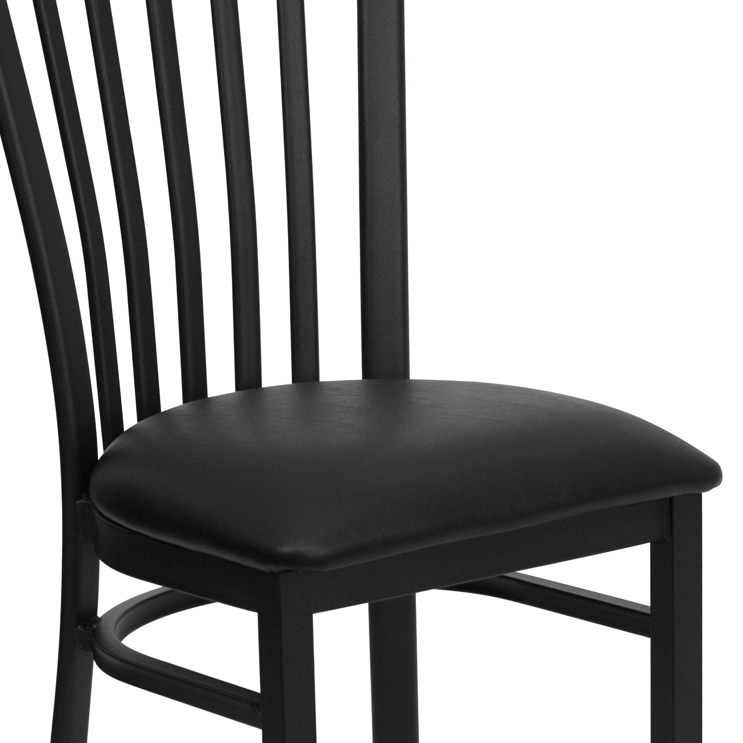 Black School Chair-Black Seat XU-DG6Q4BSCH-BLKV-GG