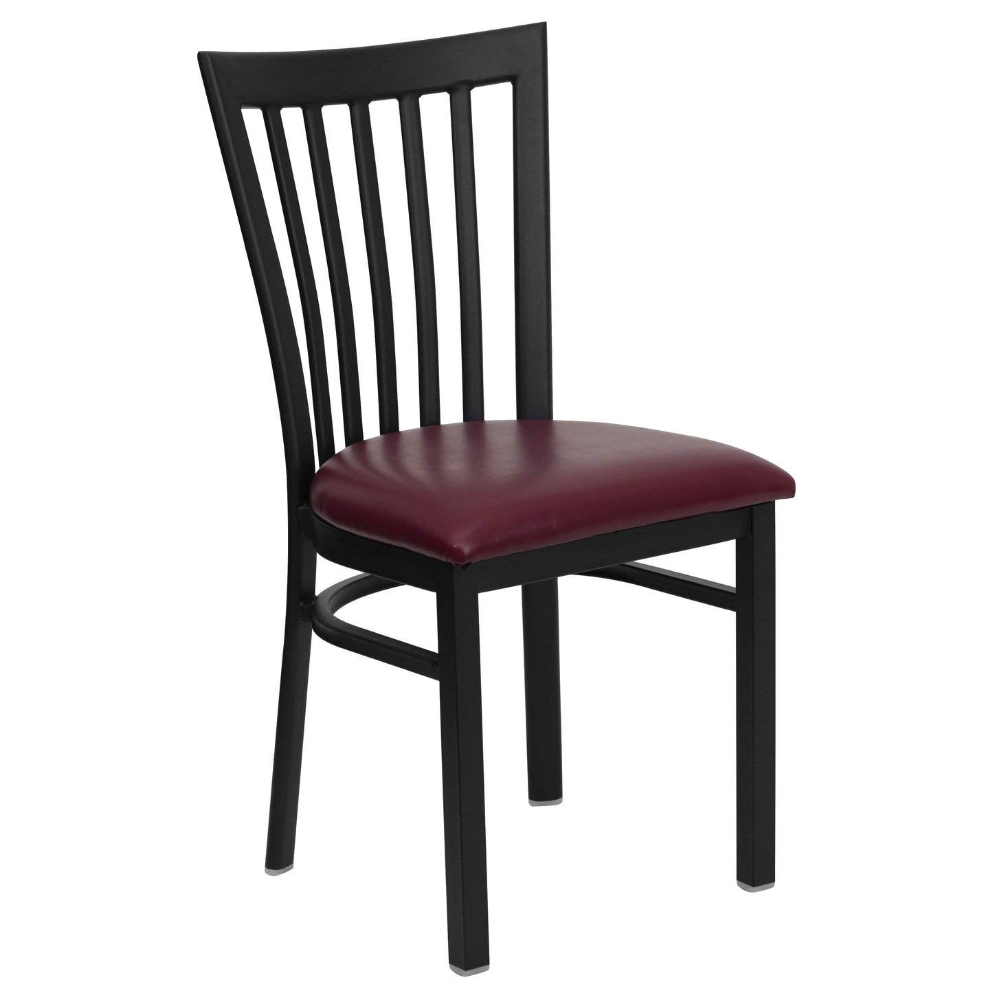 Black School Chair-Burg Seat XU-DG6Q4BSCH-BURV-GG