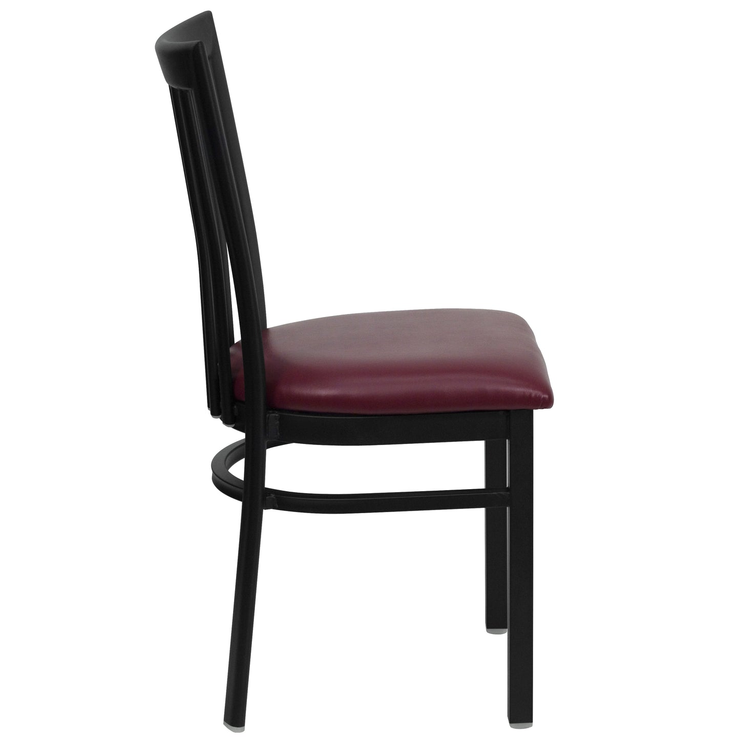 Black School Chair-Burg Seat XU-DG6Q4BSCH-BURV-GG