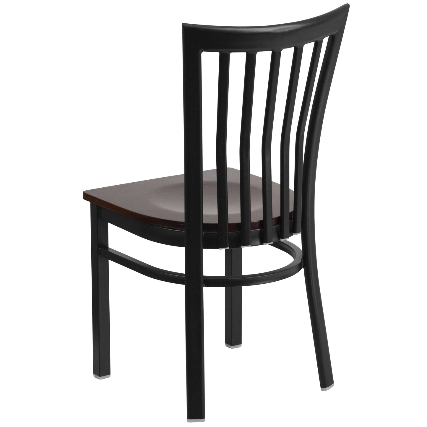 Black School Chair-Wal Seat XU-DG6Q4BSCH-WALW-GG