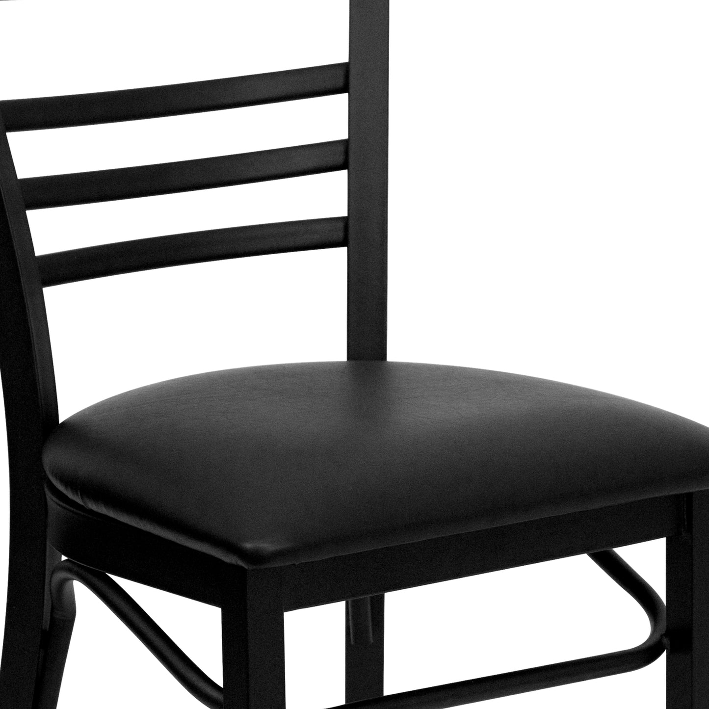 Black Ladder Chair-Black Seat XU-DG6Q6B1LAD-BLKV-GG