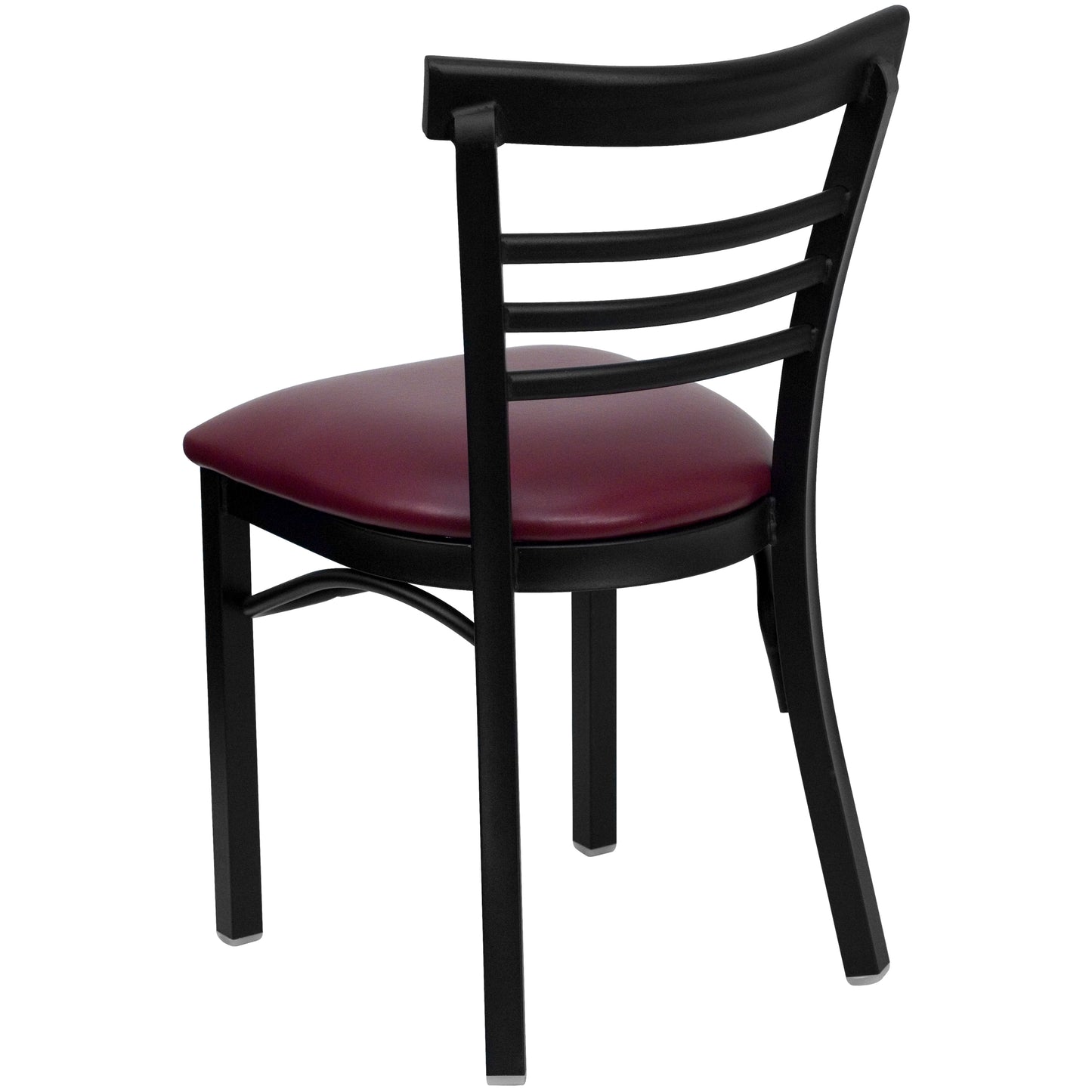 Black Ladder Chair-Burg Seat XU-DG6Q6B1LAD-BURV-GG