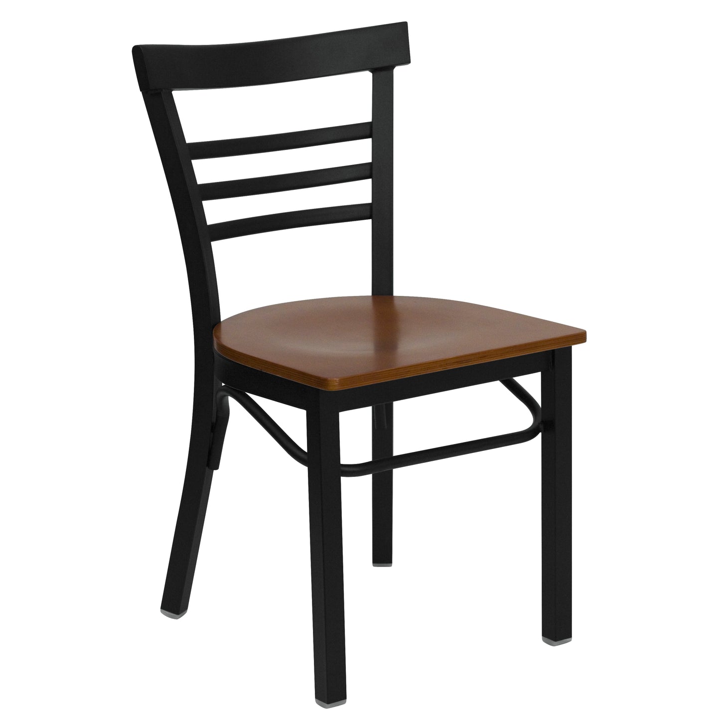 Black Ladder Chair-Cherry Seat XU-DG6Q6B1LAD-CHYW-GG