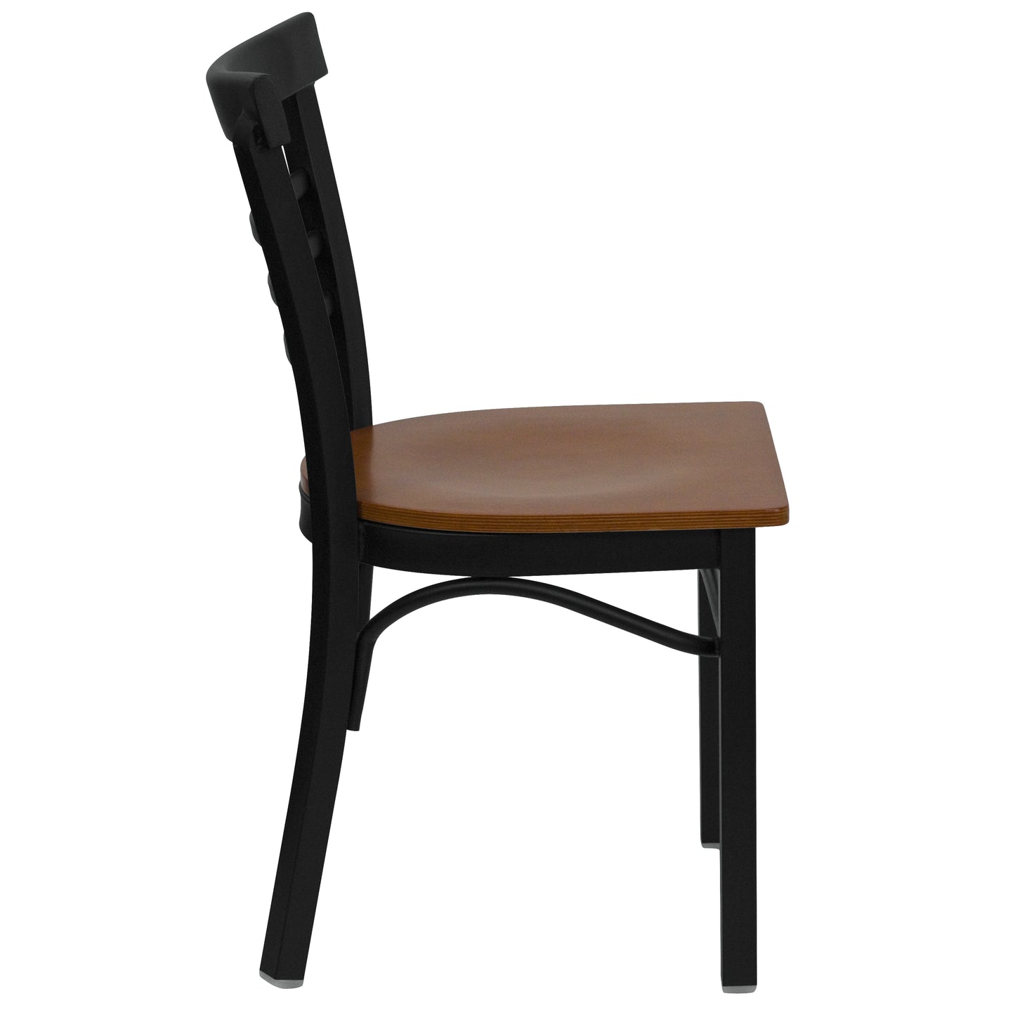 Black Ladder Chair-Cherry Seat XU-DG6Q6B1LAD-CHYW-GG