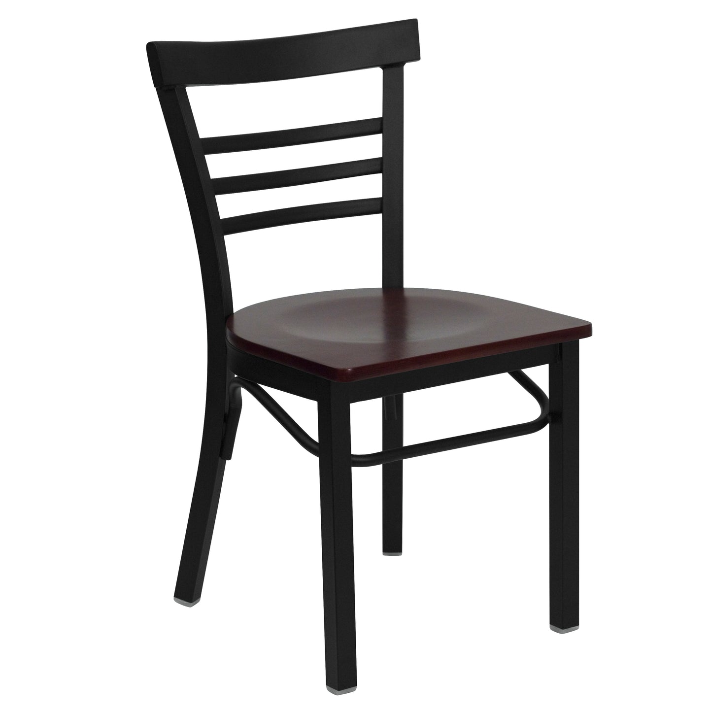 Black Ladder Chair-Mah Seat XU-DG6Q6B1LAD-MAHW-GG