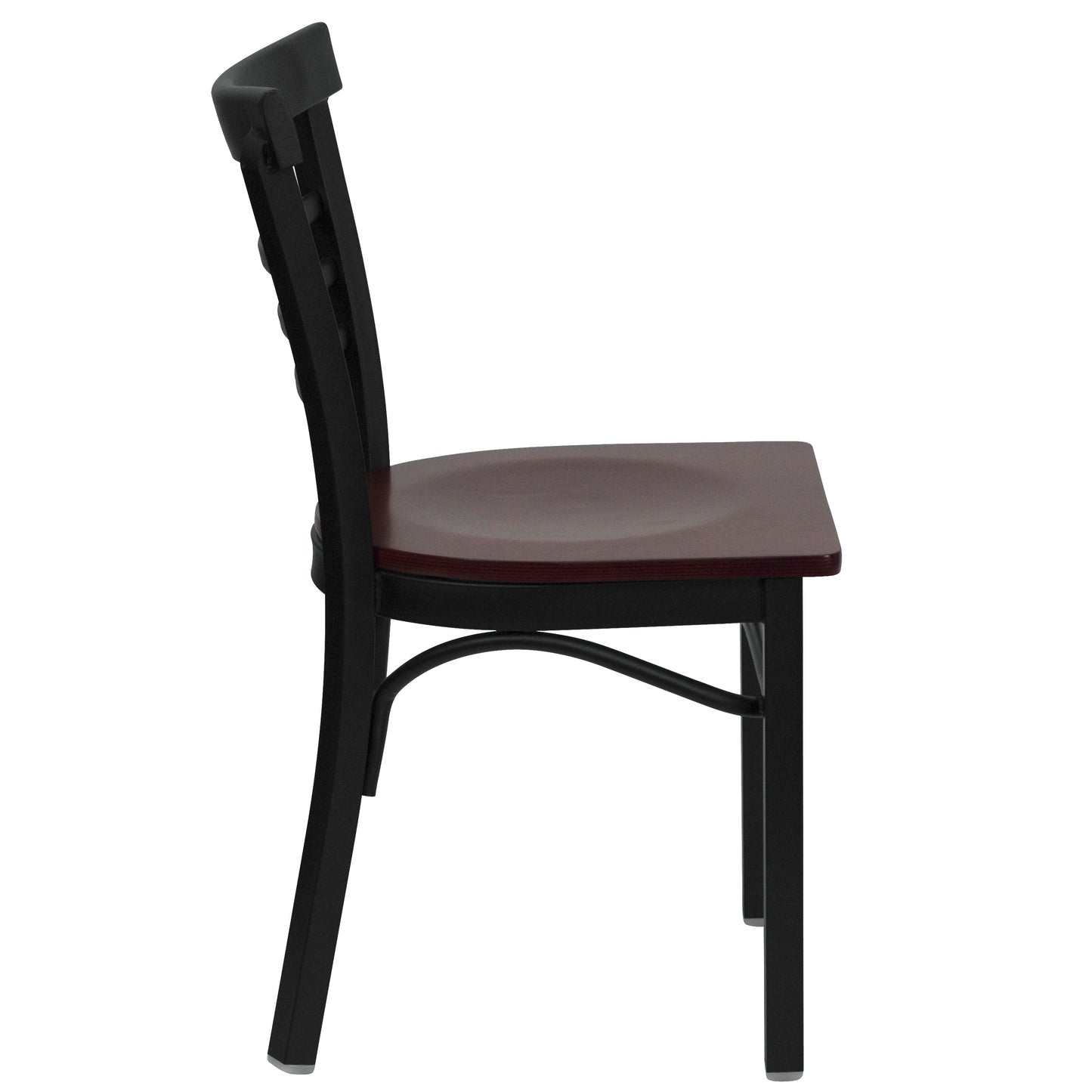 Black Ladder Chair-Mah Seat XU-DG6Q6B1LAD-MAHW-GG