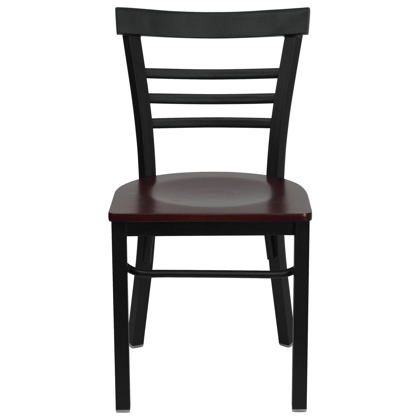 Black Ladder Chair-Mah Seat XU-DG6Q6B1LAD-MAHW-GG