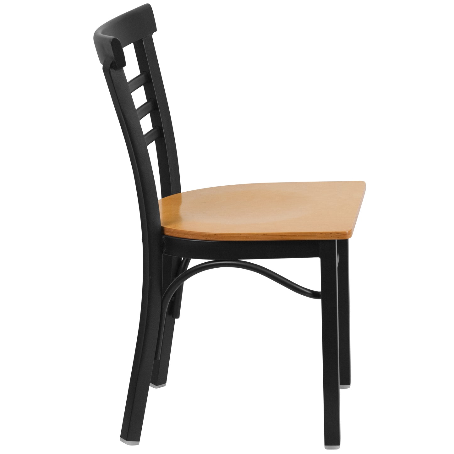 Black Ladder Chair-Nat Seat XU-DG6Q6B1LAD-NATW-GG