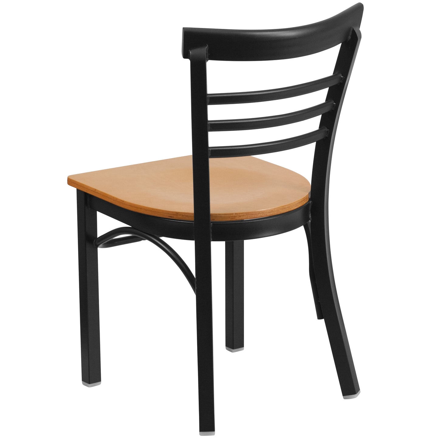 Black Ladder Chair-Nat Seat XU-DG6Q6B1LAD-NATW-GG