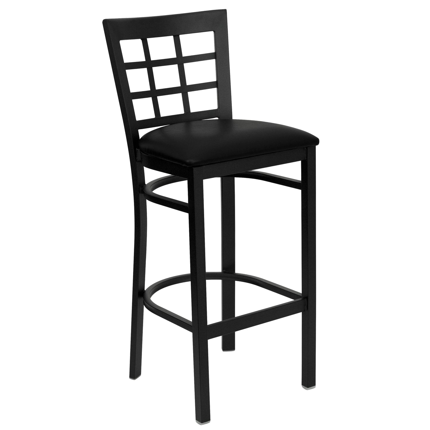 Black Window Stool-Black Seat XU-DG6R7BWIN-BAR-BLKV-GG