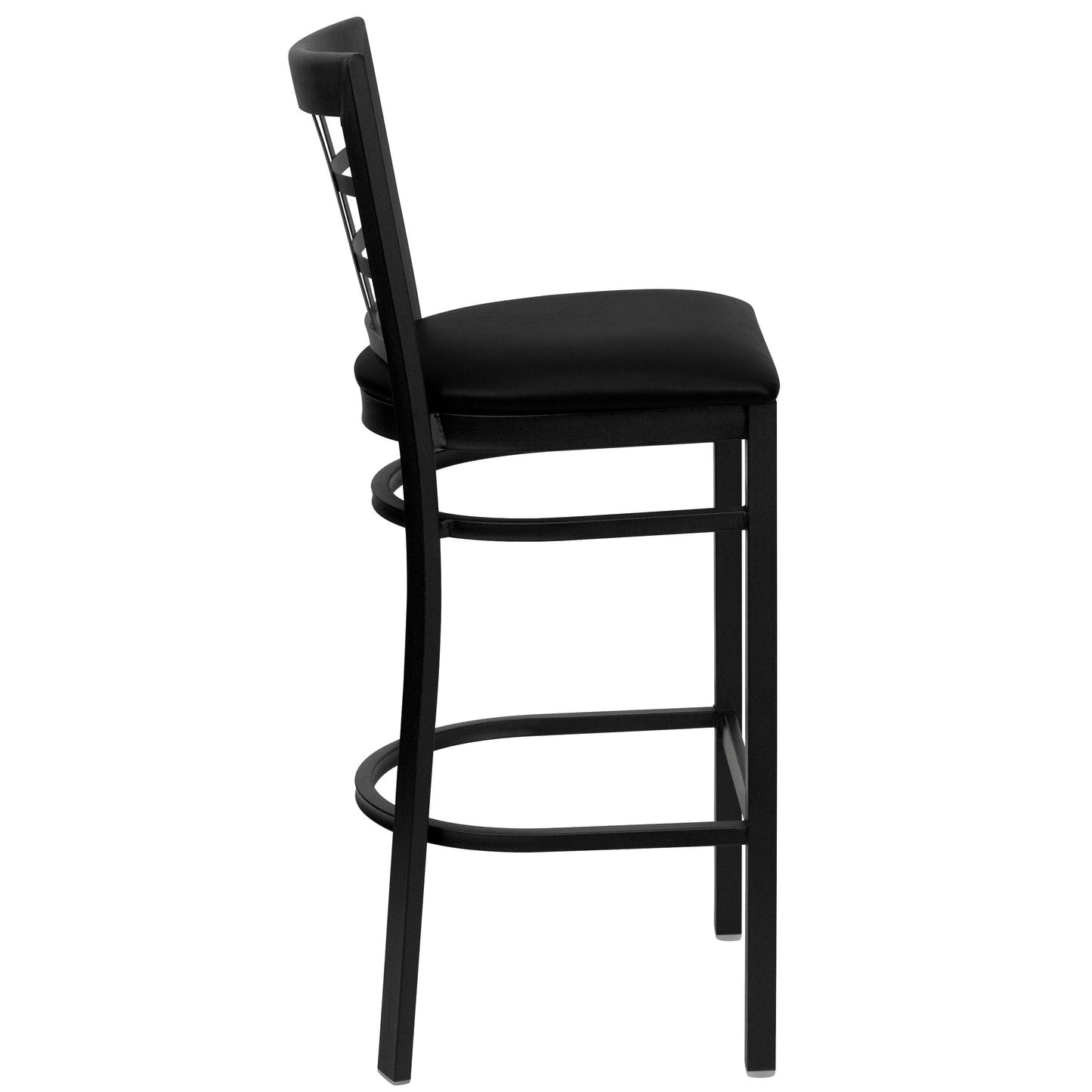 Black Window Stool-Black Seat XU-DG6R7BWIN-BAR-BLKV-GG