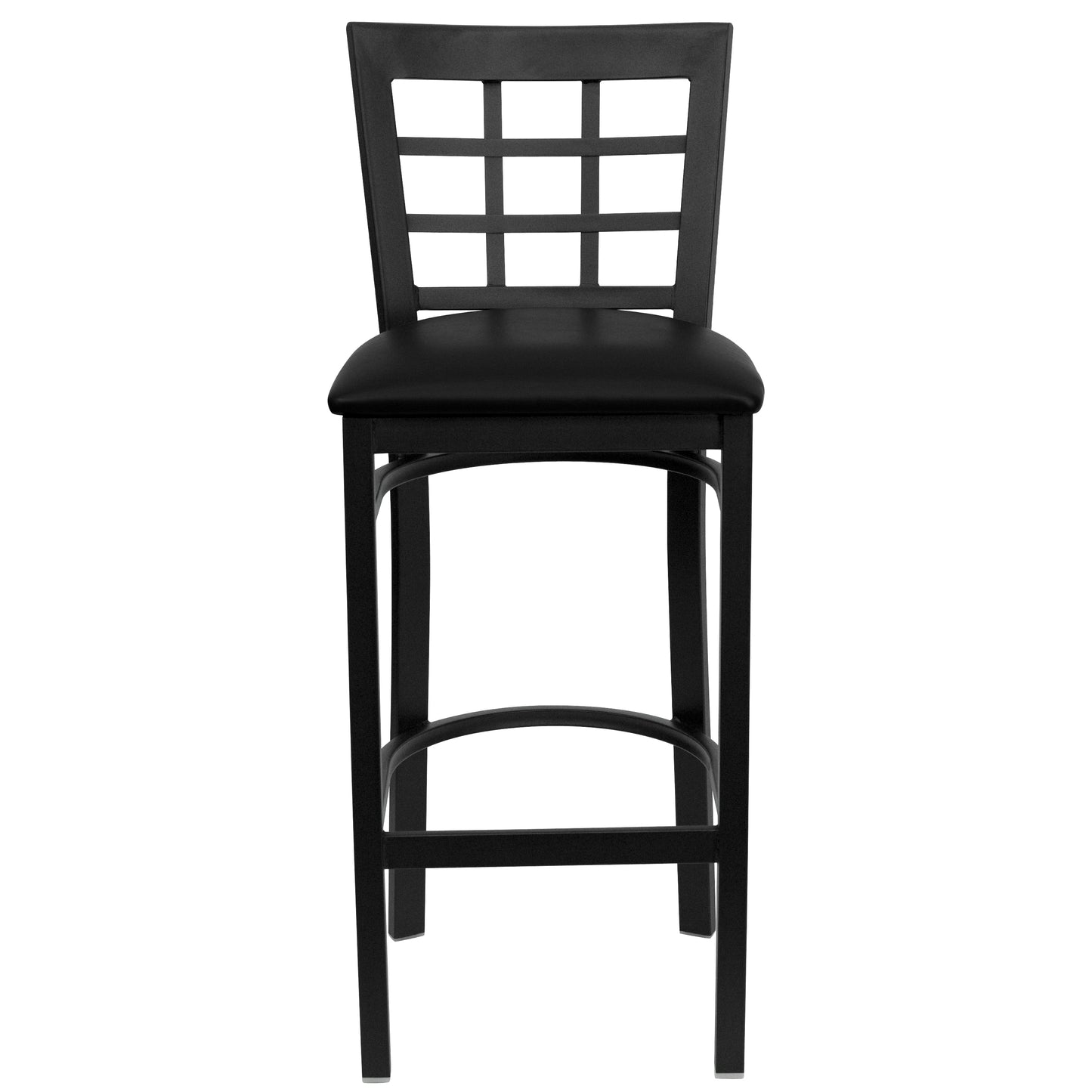 Black Window Stool-Black Seat XU-DG6R7BWIN-BAR-BLKV-GG