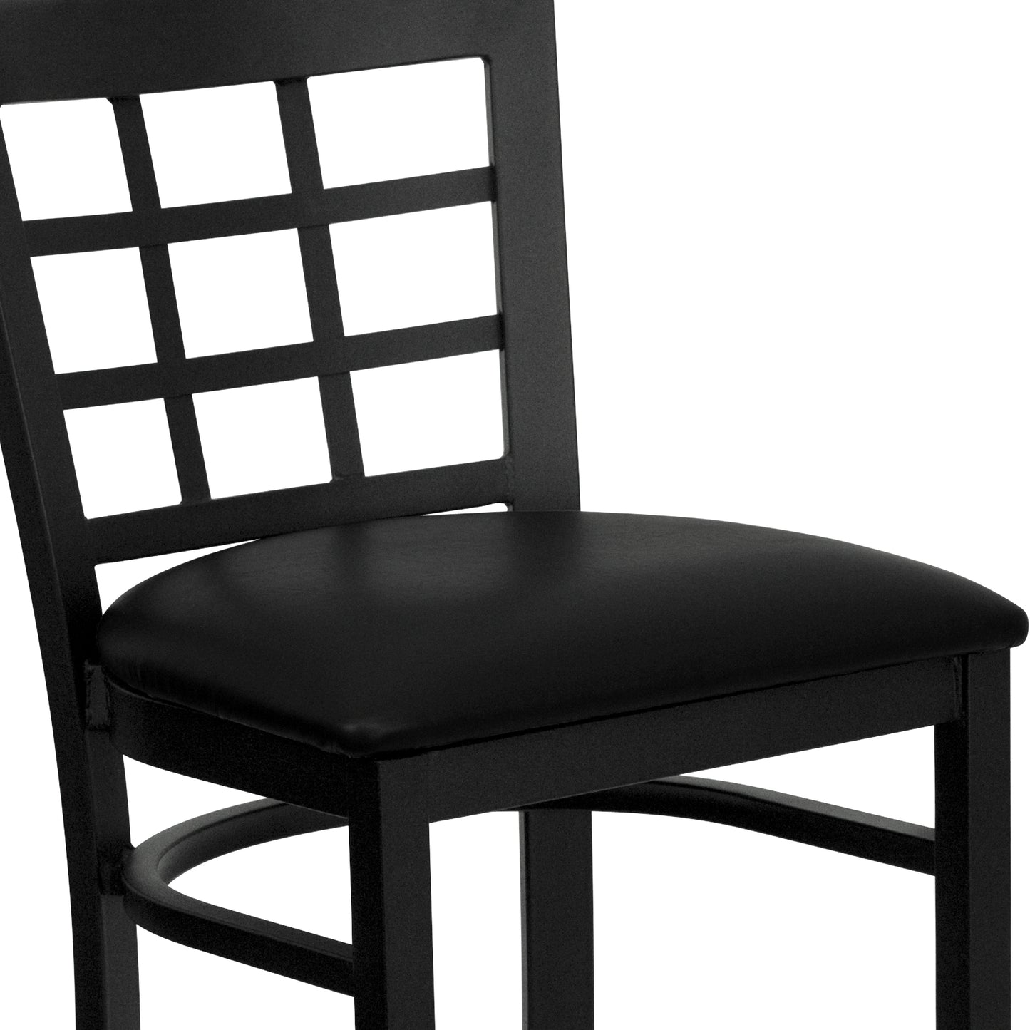 Black Window Stool-Black Seat XU-DG6R7BWIN-BAR-BLKV-GG