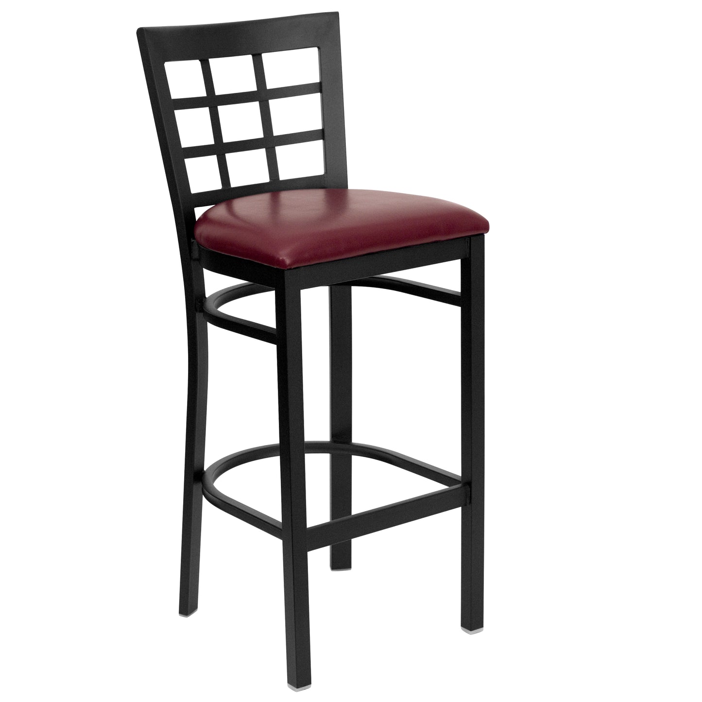 Black Window Stool-Burg Seat XU-DG6R7BWIN-BAR-BURV-GG