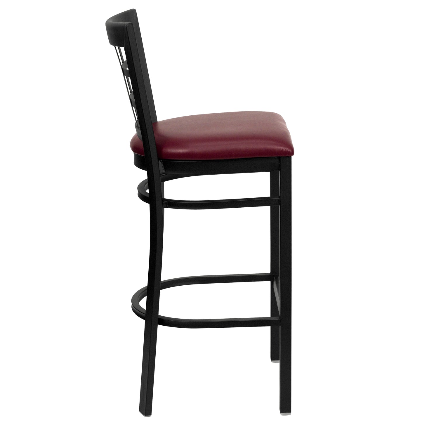 Black Window Stool-Burg Seat XU-DG6R7BWIN-BAR-BURV-GG