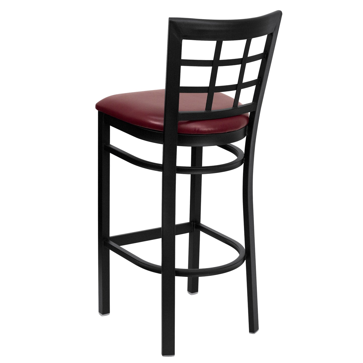 Black Window Stool-Burg Seat XU-DG6R7BWIN-BAR-BURV-GG