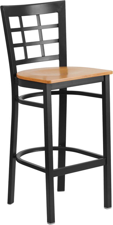 Black Window Stool-Nat Seat XU-DG6R7BWIN-BAR-NATW-GG